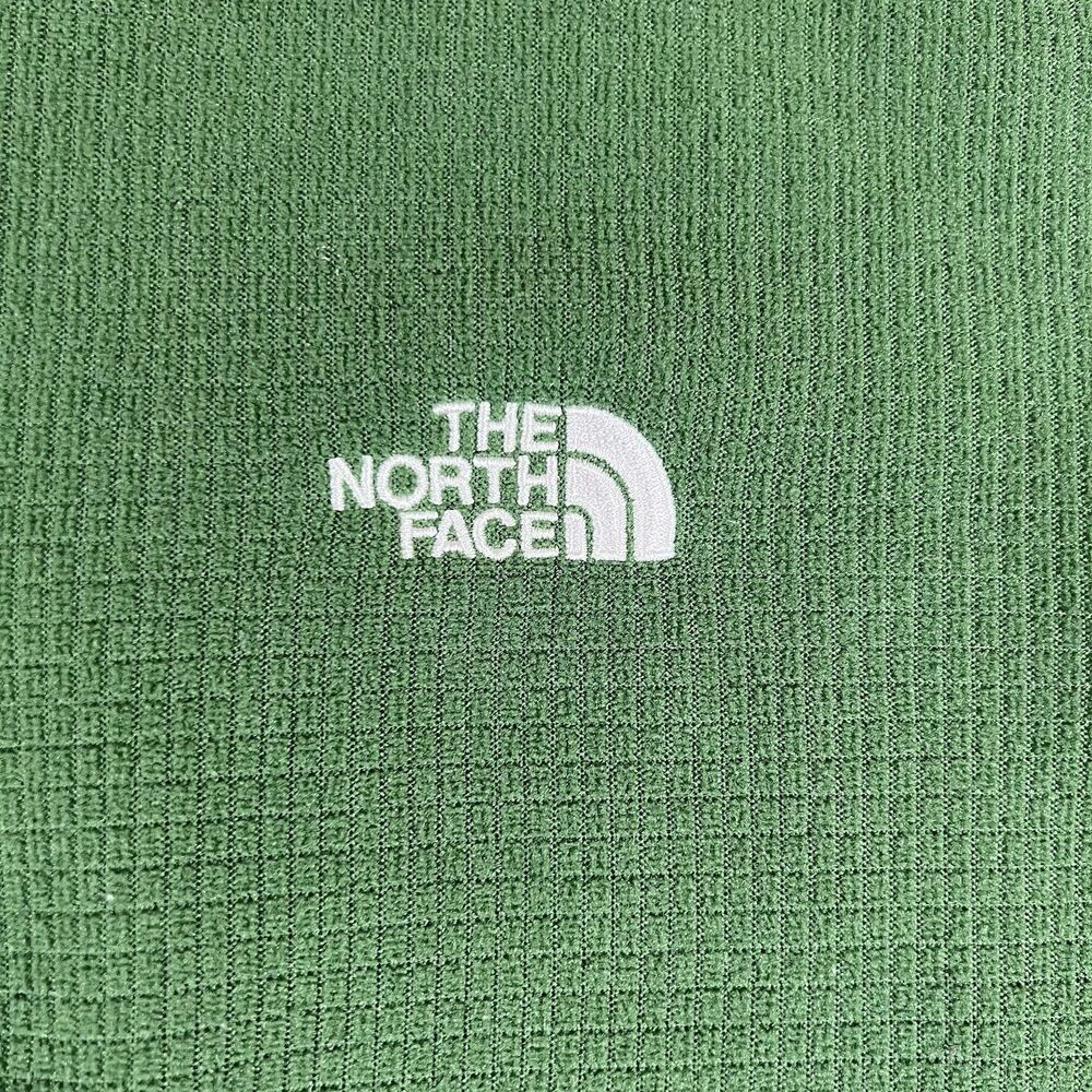 The North Face Green Waffle Knit 1/4 Zip Pullover Men's Size Large - Picture 4 of 8